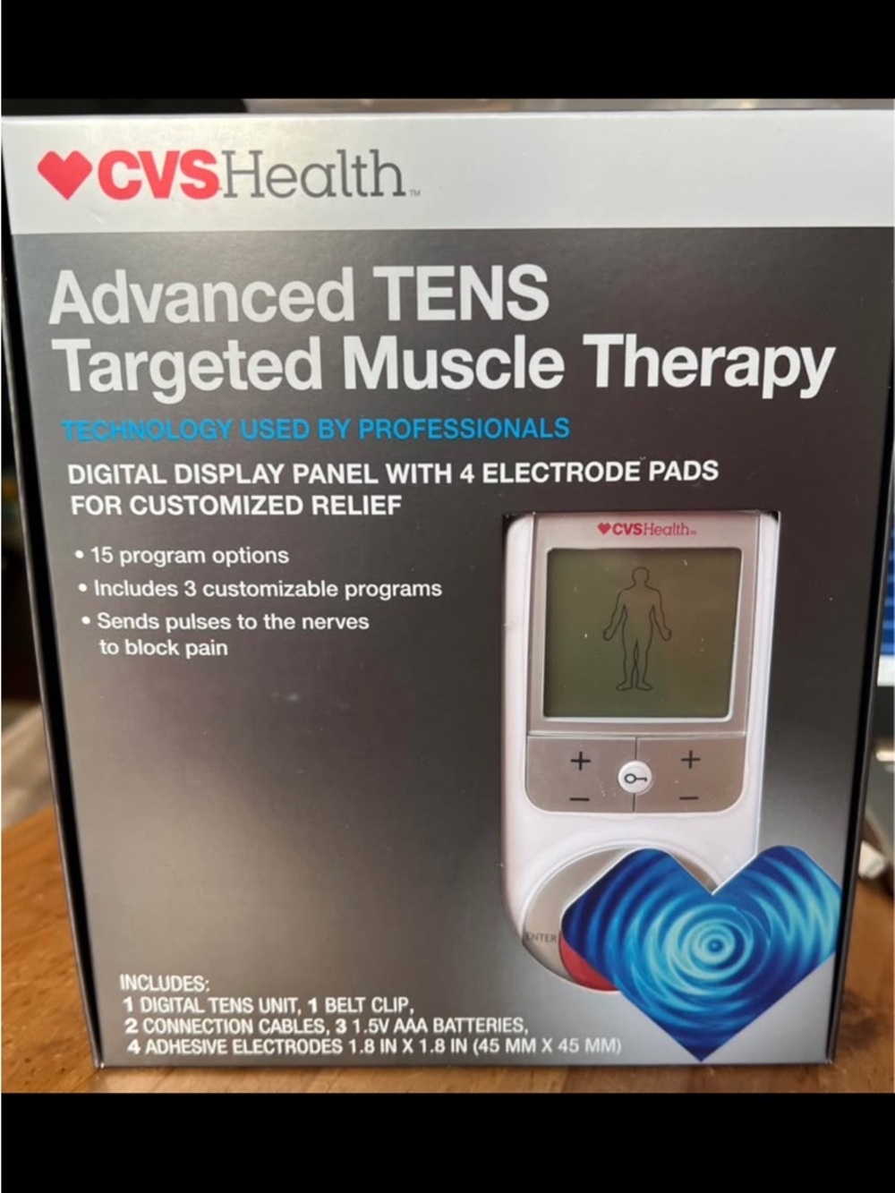 CVS Health Advanced TENS Targeted Muscle Therapy - White